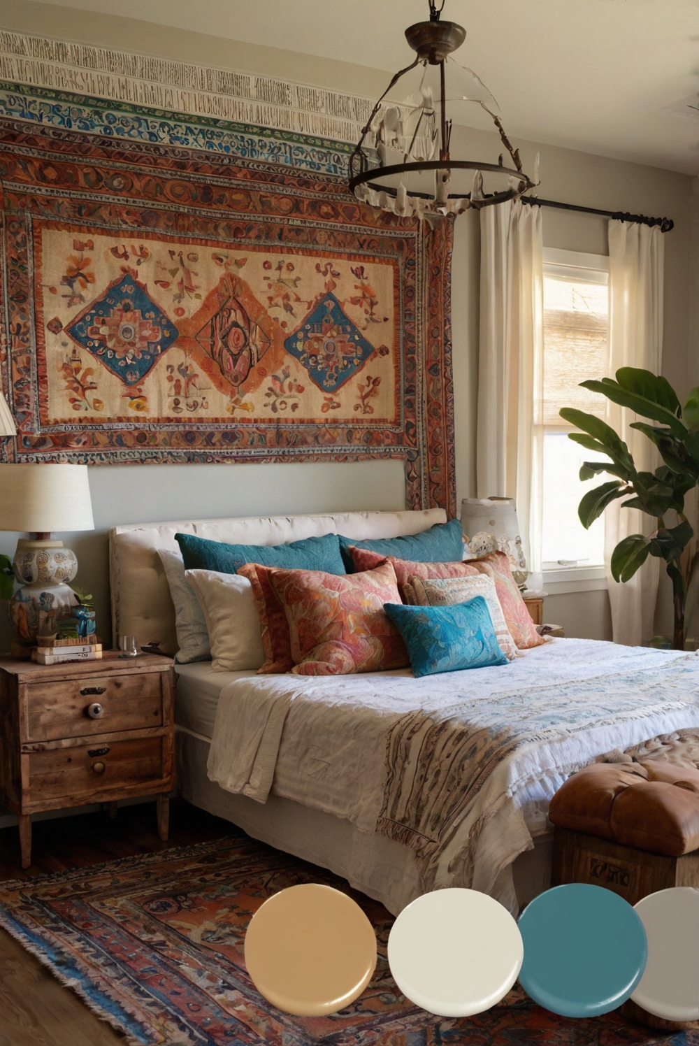 Southwestern bedding, Southwestern decor, Southwestern design, Bedroom decor ideas, Bedroom design tips, Interior decorating, Room design suggestions