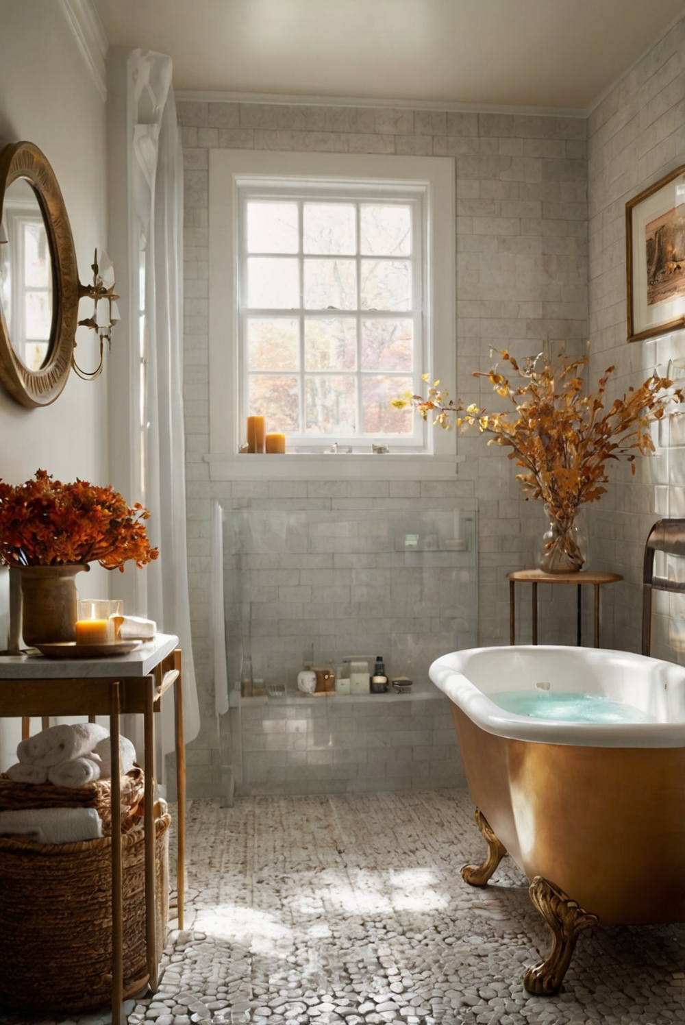 Fall bathroom decor ideas, Bathroom renovation tips, Modern bathroom accessories, Luxury bath fixtures, Stylish shower designs