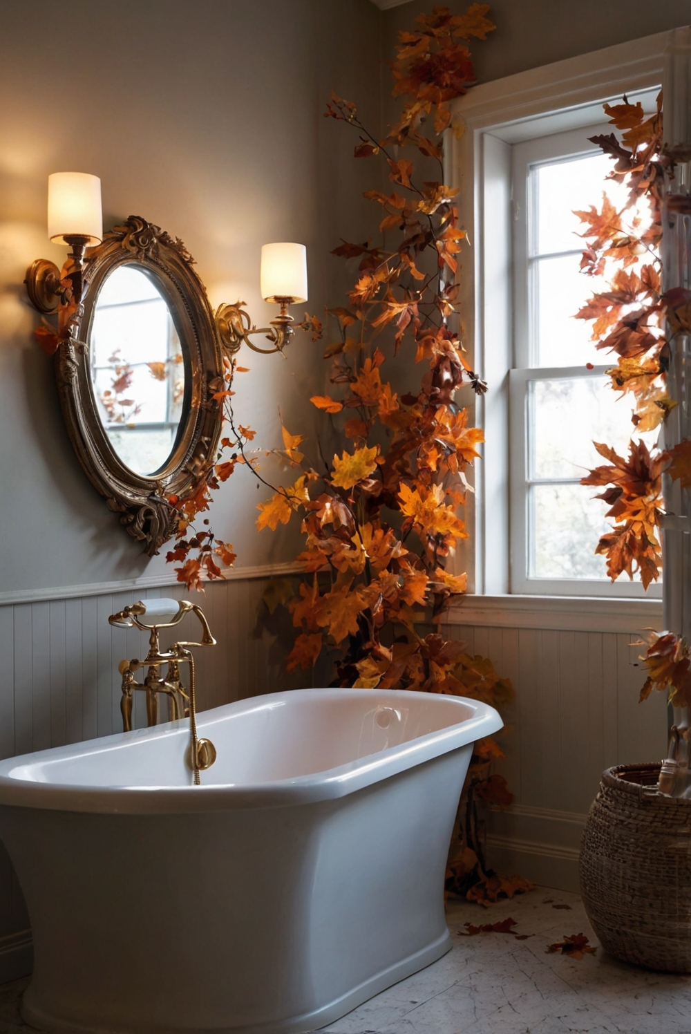 bathroom decor ideas, fall decor, luxury bathroom decor, elegant bathroom decor, high-end bathroom design