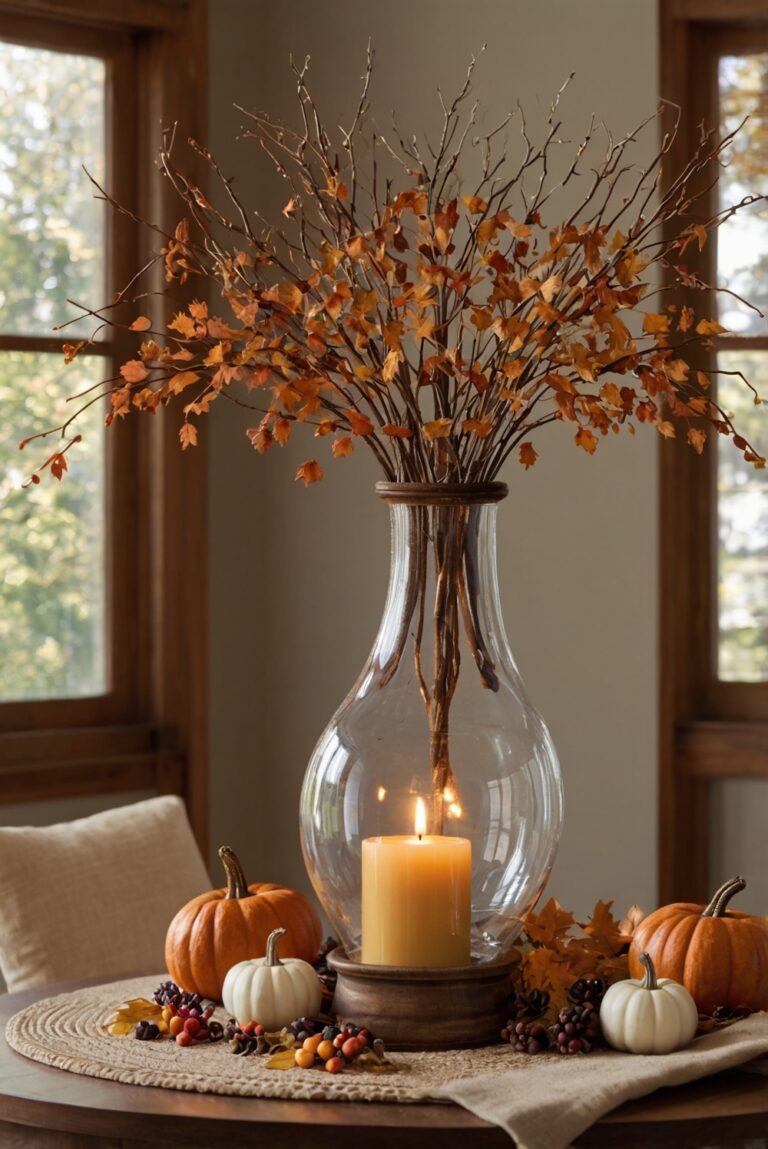 Thanksgiving room decor ideas, Thanksgiving dining room decor, Elegant Thanksgiving decorations, Fall themed table setting, Holiday home decor