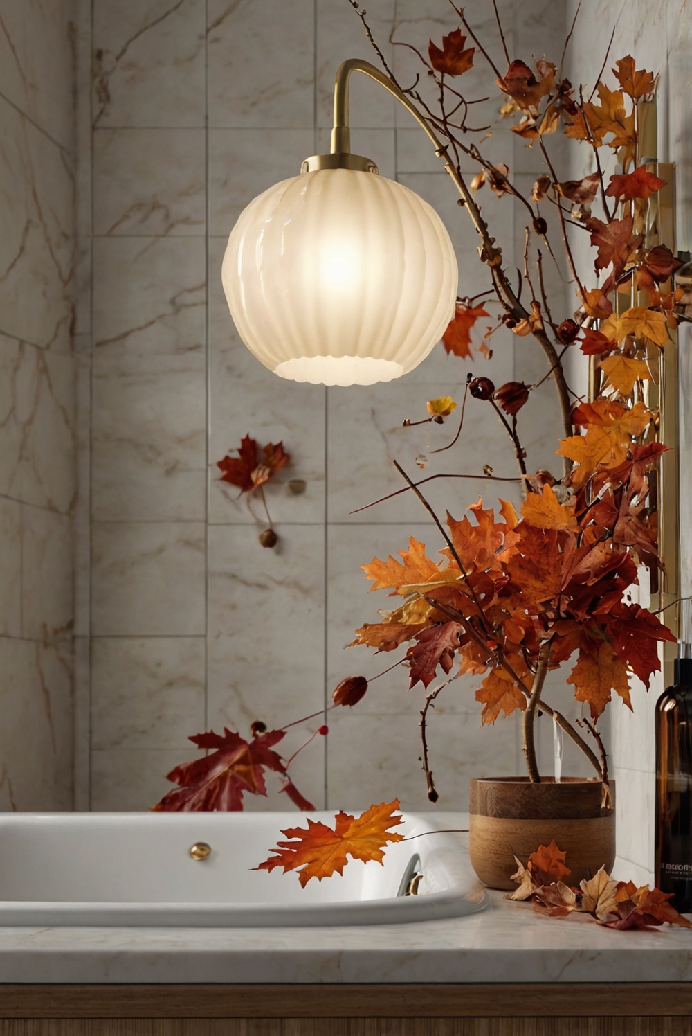 Fall bathroom decor, Bathroom renovations, Home decor ideas, Interior design, Bathroom makeover