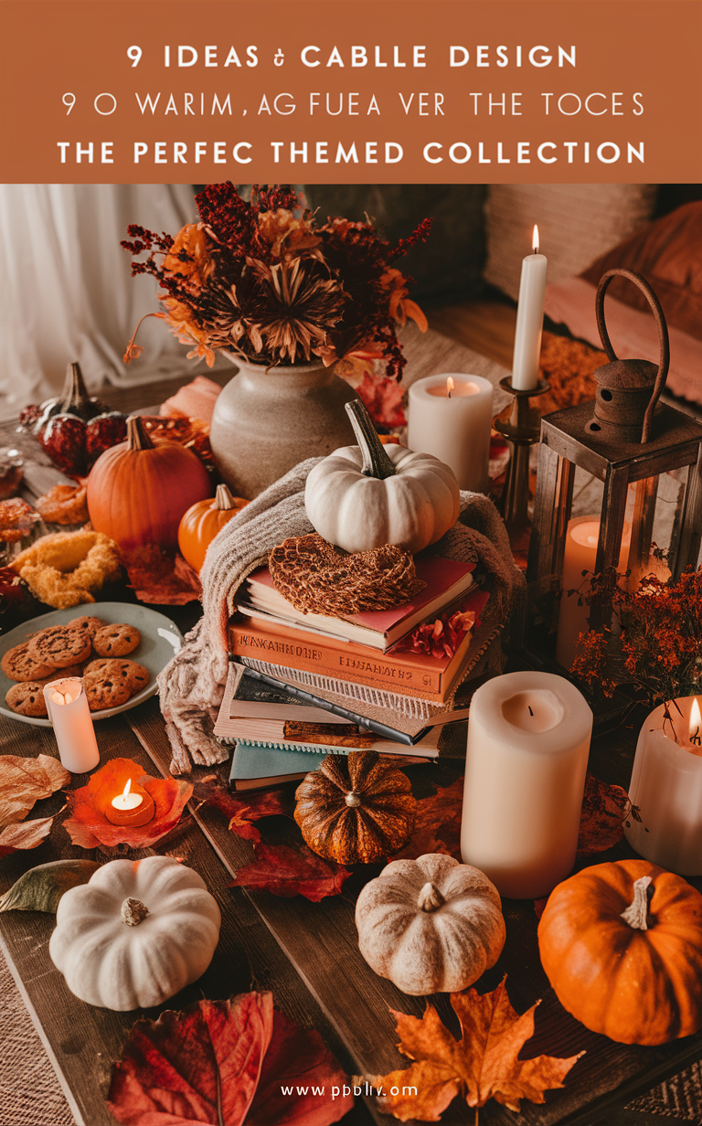 cozy decor, fall decorations, coffee table styling, autumn home accents, seasonal centerpiece