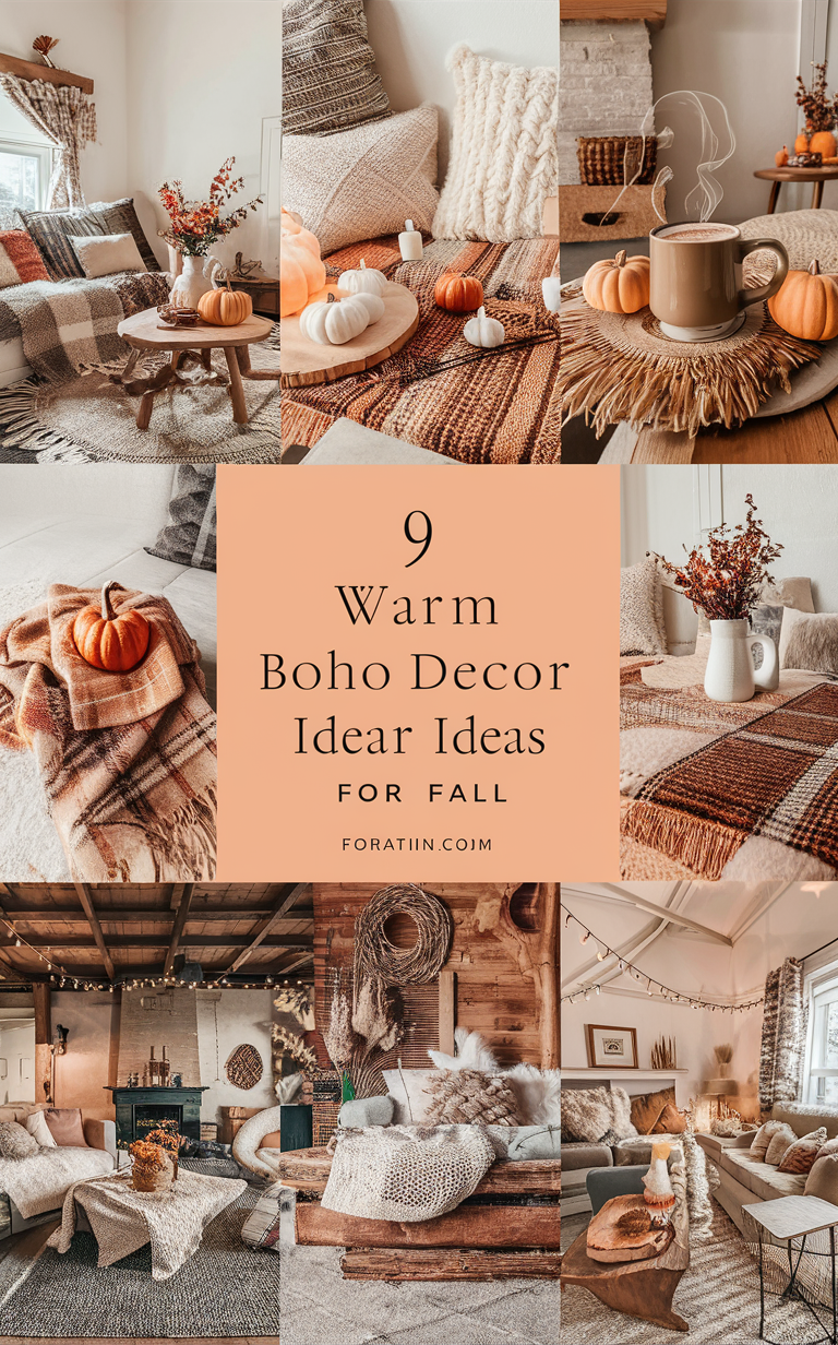 boho home decor, bohemian living room, cozy boho style, boho chic bedroom, modern boho decor