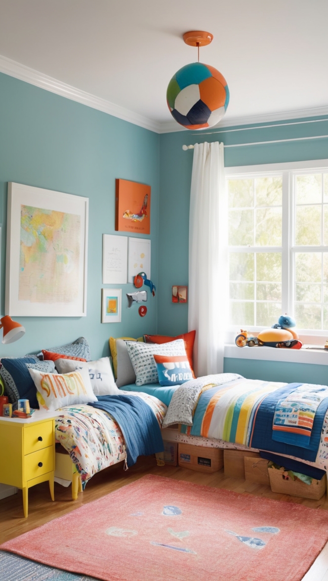 boys bedroom decor, kids bedroom furniture, children's bedroom design, boys room accessories, bedroom organization ideas