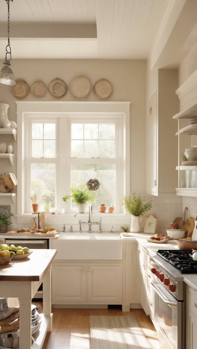 farmhouse kitchen decor, rustic kitchen design, country kitchen ideas, vintage kitchen style, modern farmhouse interior