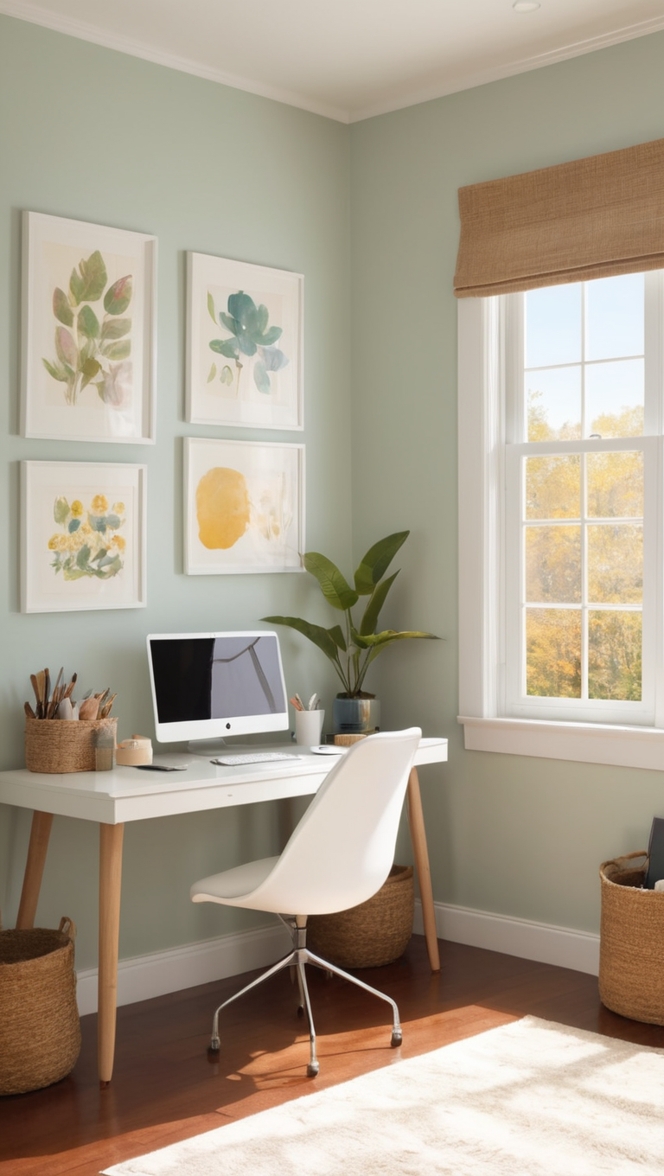 home office decor, small office space, work from home setup, office organization, minimalist workspace