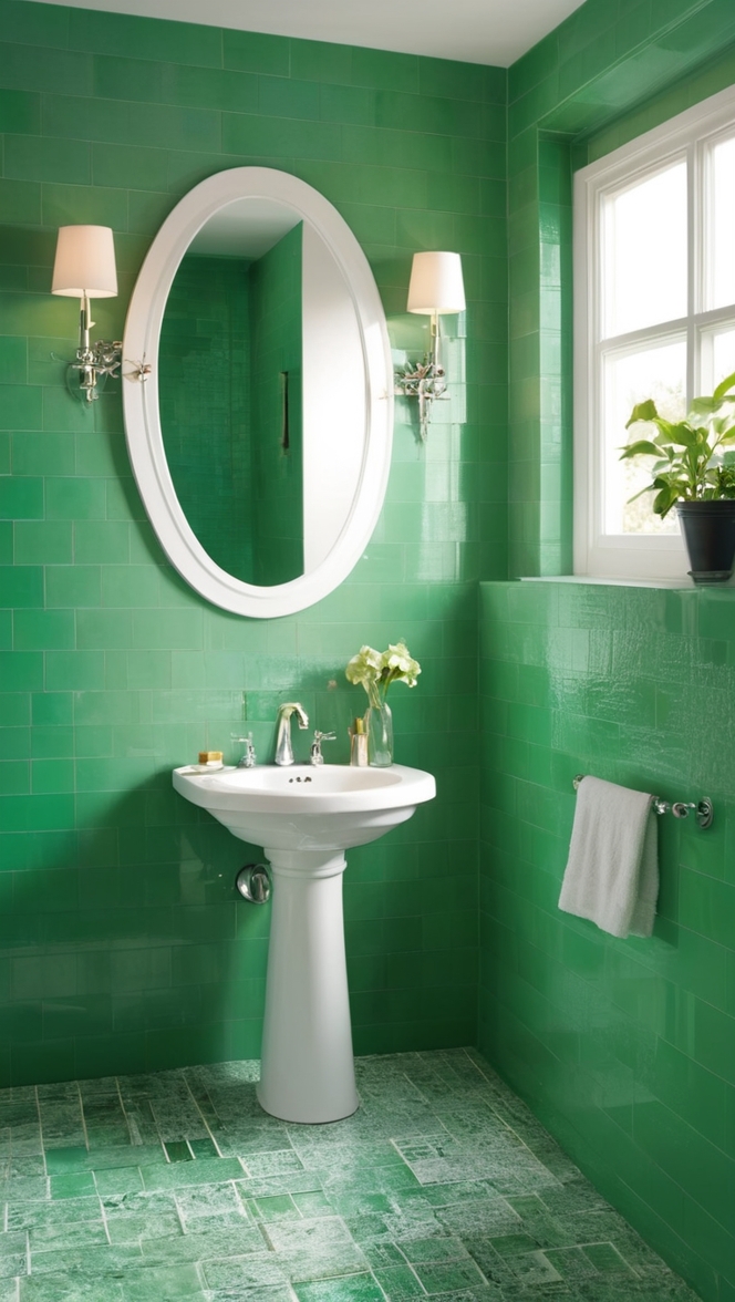 green bathroom tiles, emerald green tiles, green ceramic tiles, dark green tiles, green subway tiles