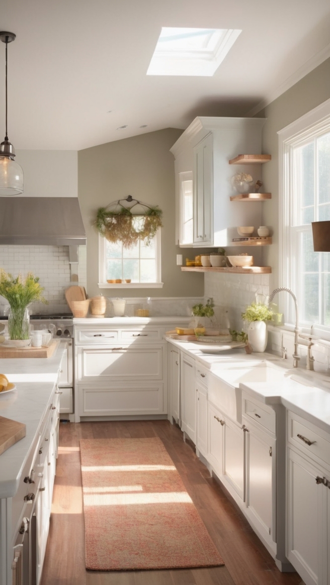 farmhouse sink, country kitchen decor, rustic kitchen cabinets, vintage kitchen appliances, farmhouse style lighting