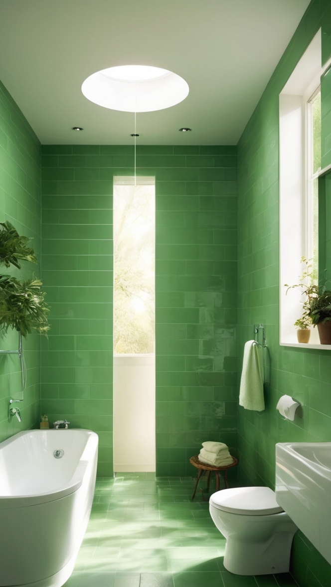 green bathroom tiles, eco-friendly bathroom tiles, sustainable bathroom tiles, natural stone bathroom tiles, porcelain bathroom tiles
