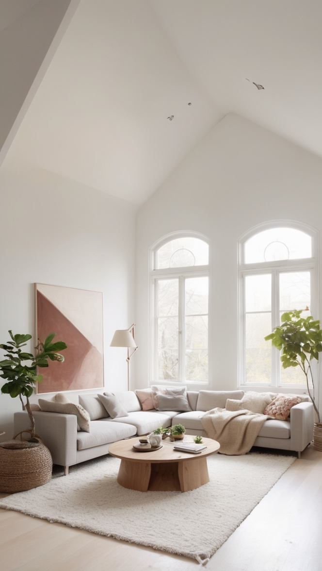 minimalist living room decor, cozy home design, contemporary interior design, modern living room furniture, Scandinavian decor