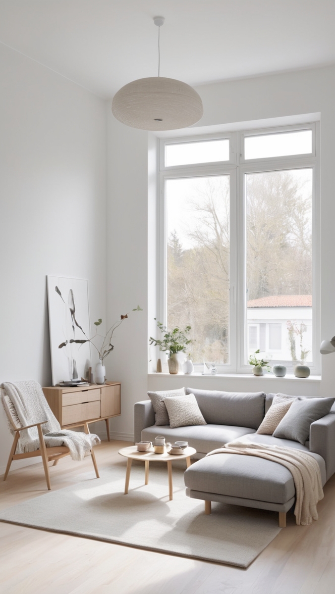 nordic living room decor, minimalistic furniture, scandinavian home design, modern scandinavian style, minimalist interior design