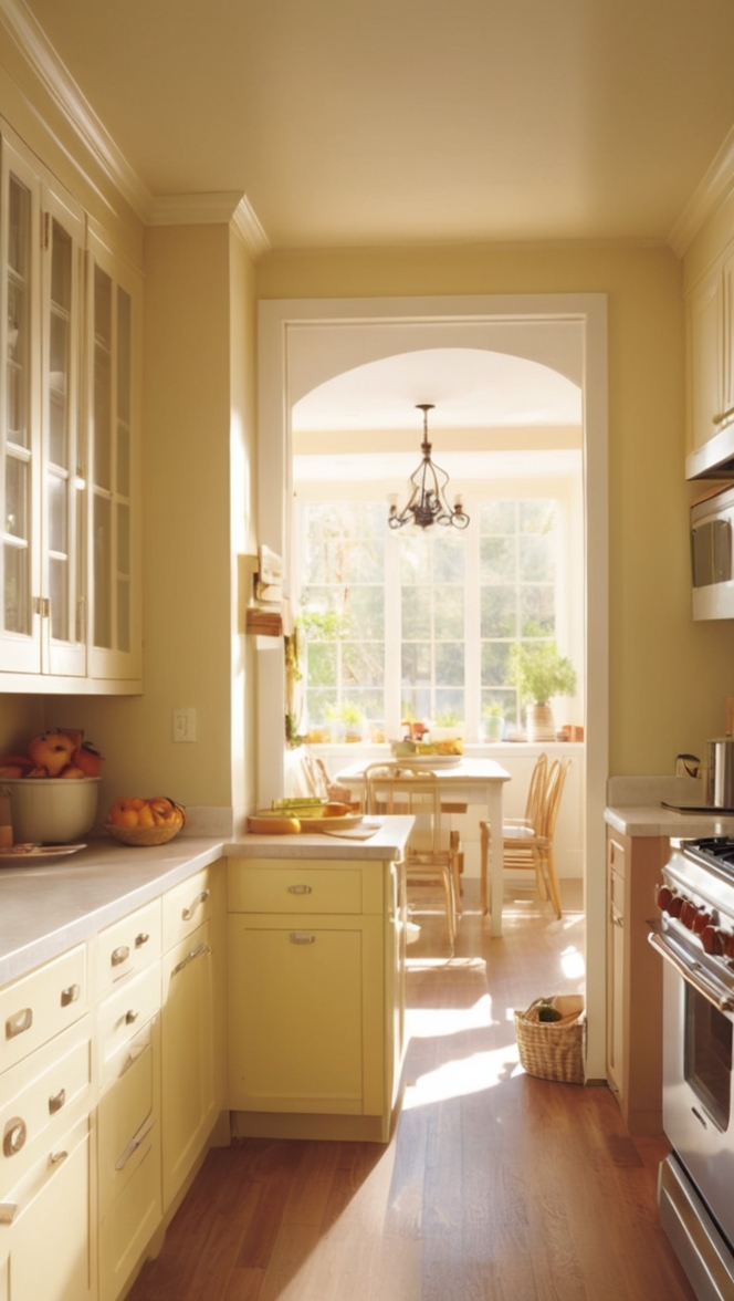 Warm kitchen decor, Cozy kitchen design, Rustic farmhouse kitchen, Comfy kitchen ideas, Homey kitchen renovations