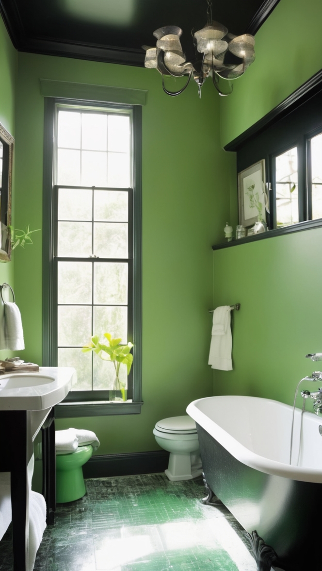 black white bathroom tiles, black white bathroom decor, green black bathroom ideas, black green bathroom accessories, black and green bathroom decor