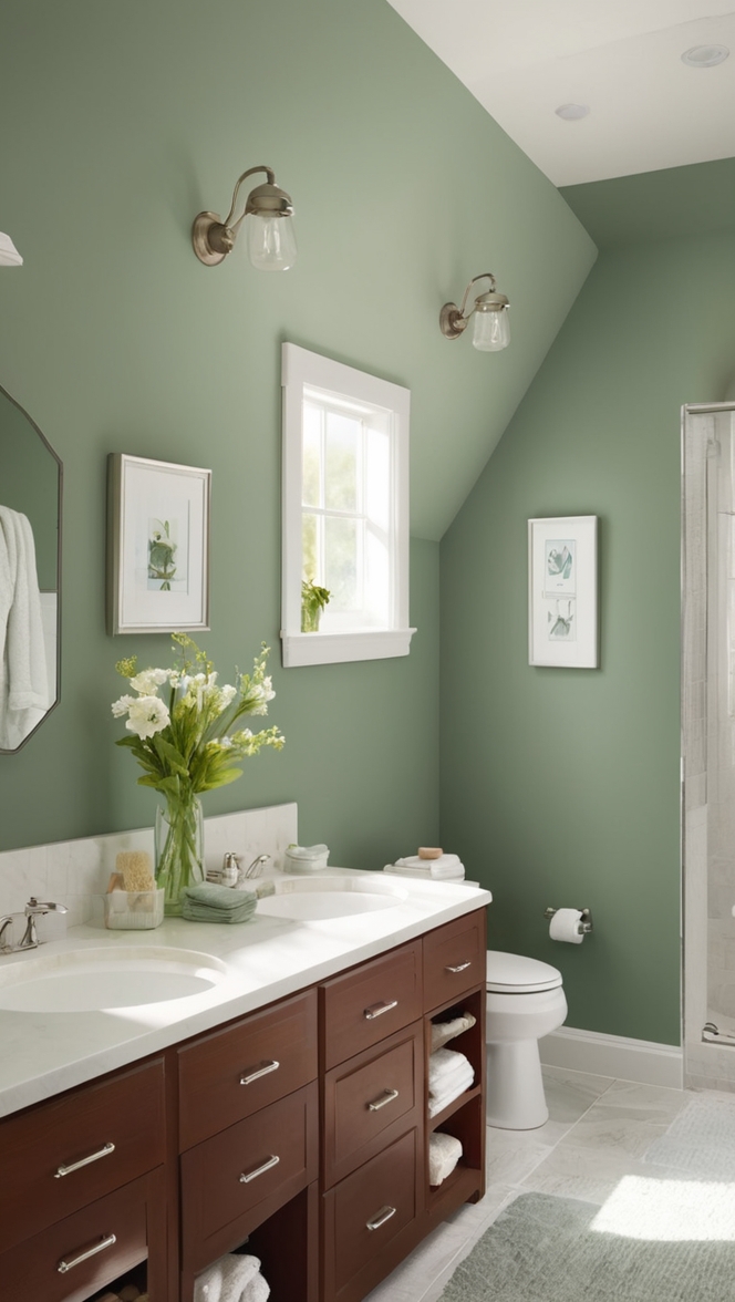 deep green bathroom ideas, 
deep green bathroom decor, 
deep green bathroom tiles, 
dark green bathroom, 
forest green bathroom