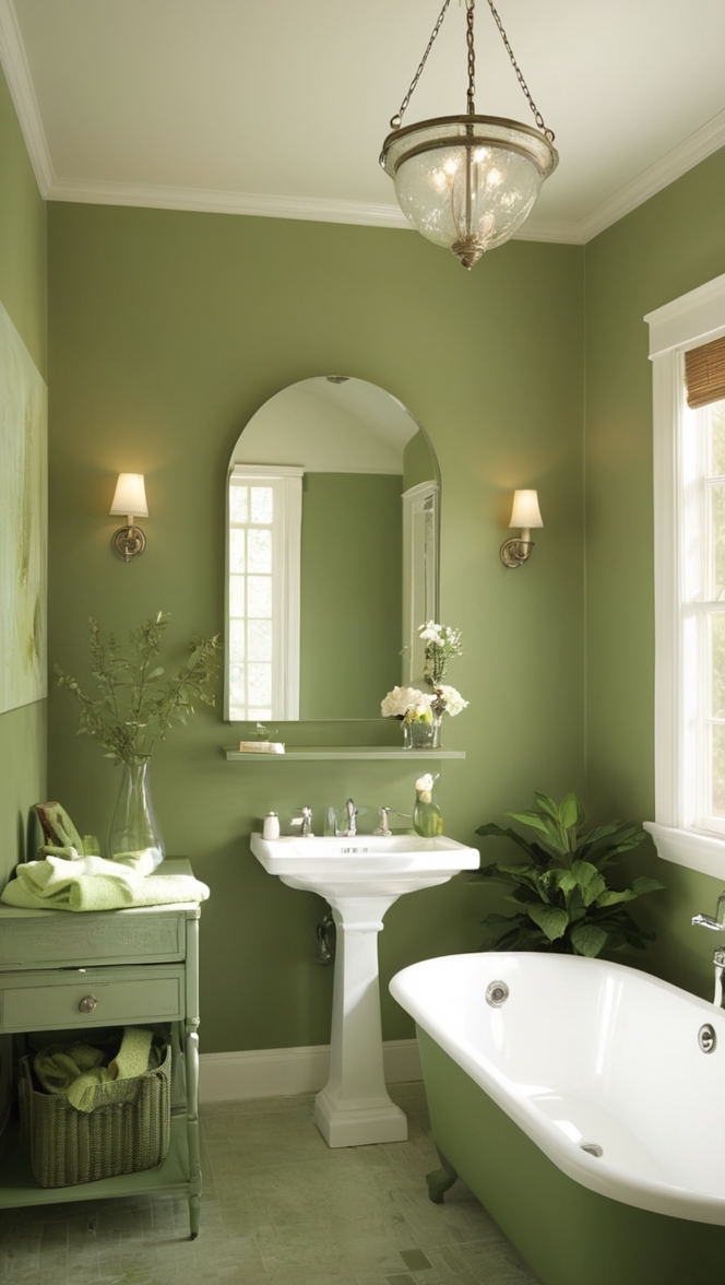 deep green bathroom ideas, deep green bathroom decor, deep green bathroom tiles, dark green bathroom, forest green bathroom