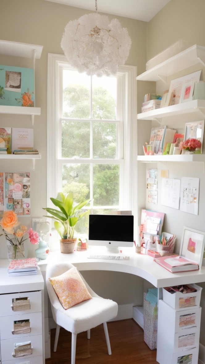 home office organization, craft room storage ideas, DIY craft room decor, home office furniture, craft room design ideas