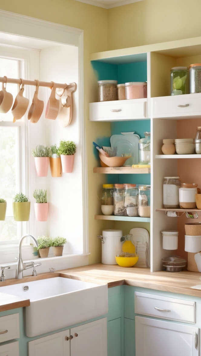 kitchen organization ideas, declutter kitchen cabinets, pantry organization hacks, kitchen drawer organization, under sink organization