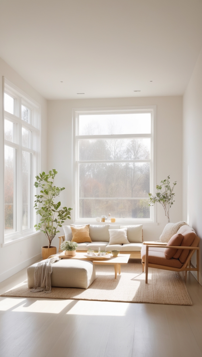 living room design, minimalist furniture, modern living room, stylish home decor, Scandinavian interior