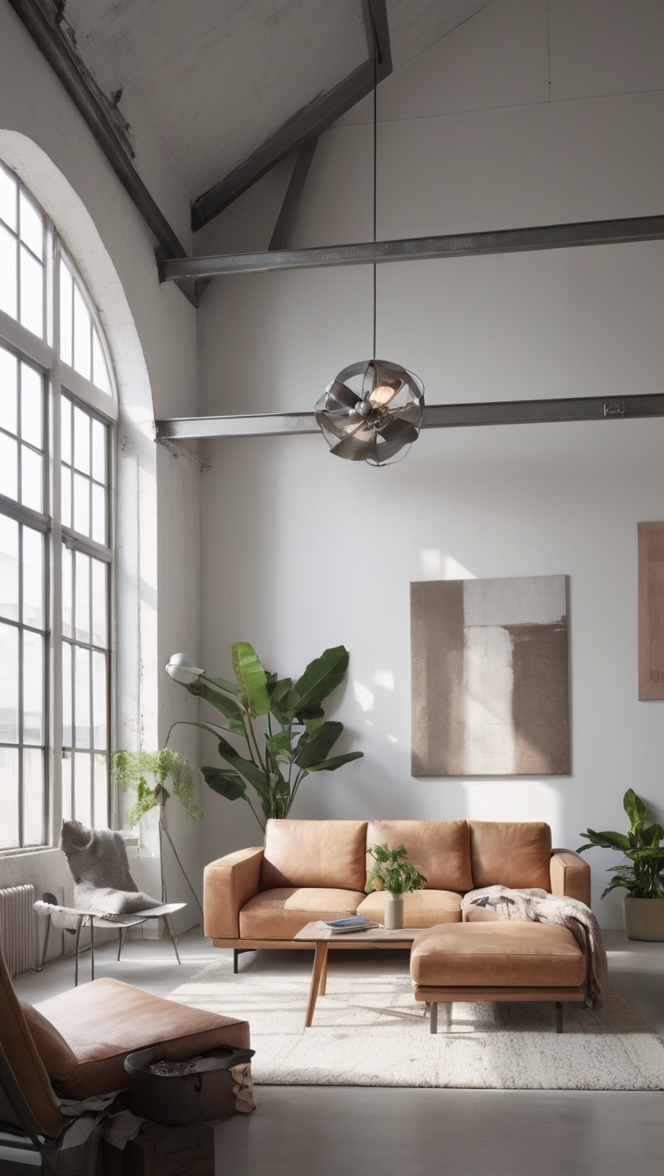 minimalist living room decor, industrial style furniture, modern industrial design, minimalist interior design, industrial chic home