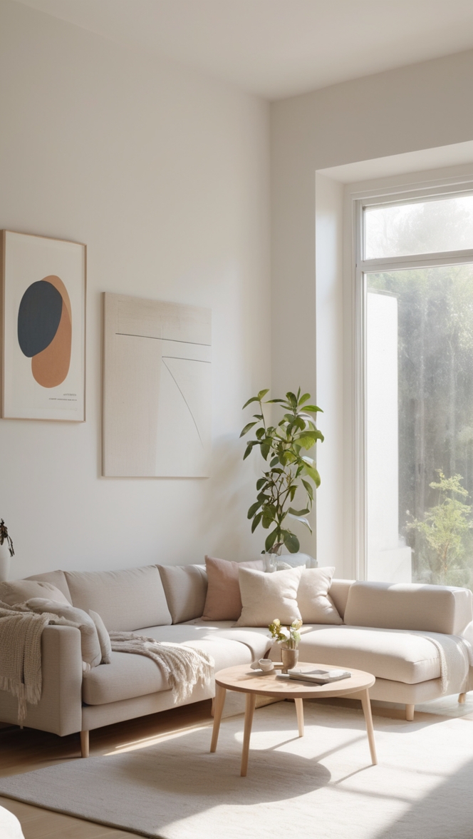 minimalist home decor, sleek modern furniture, contemporary interior design, Scandinavian design, elegant minimalist furnishings