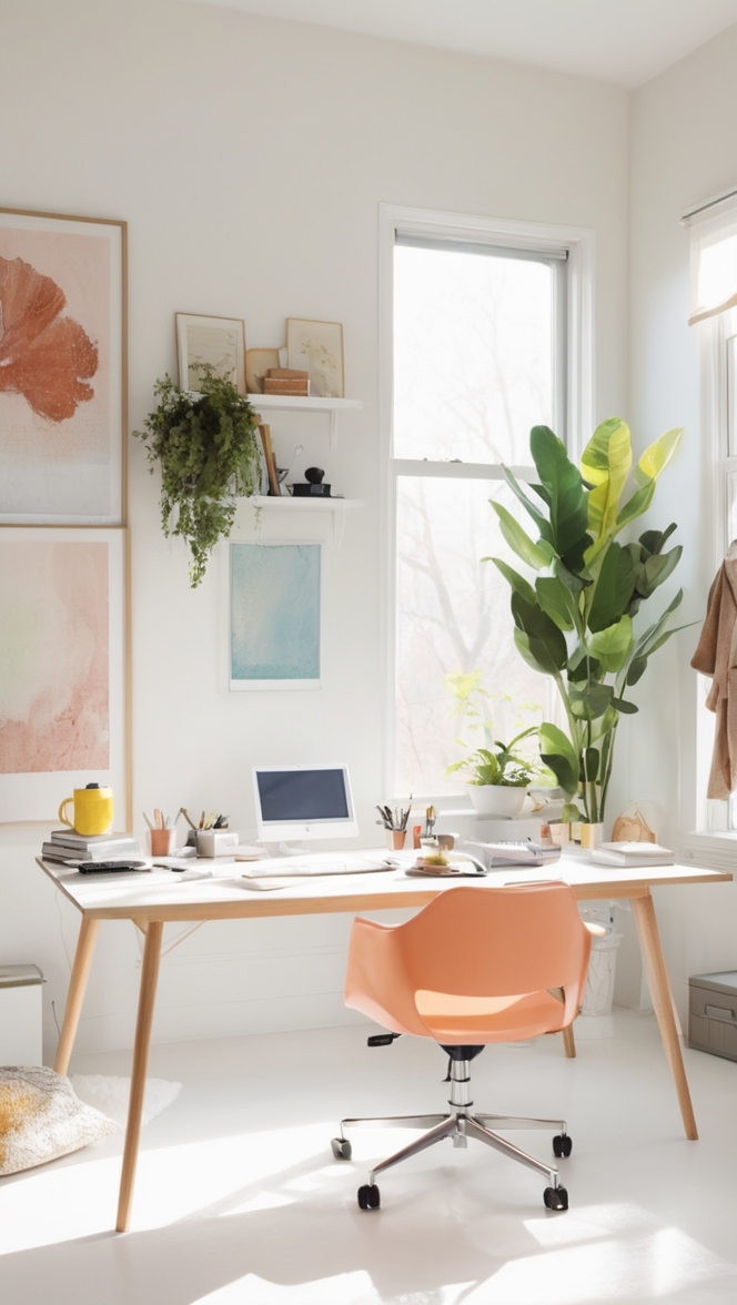 home office setup, work from home office, computer desk setup, home workspace design, home office organization