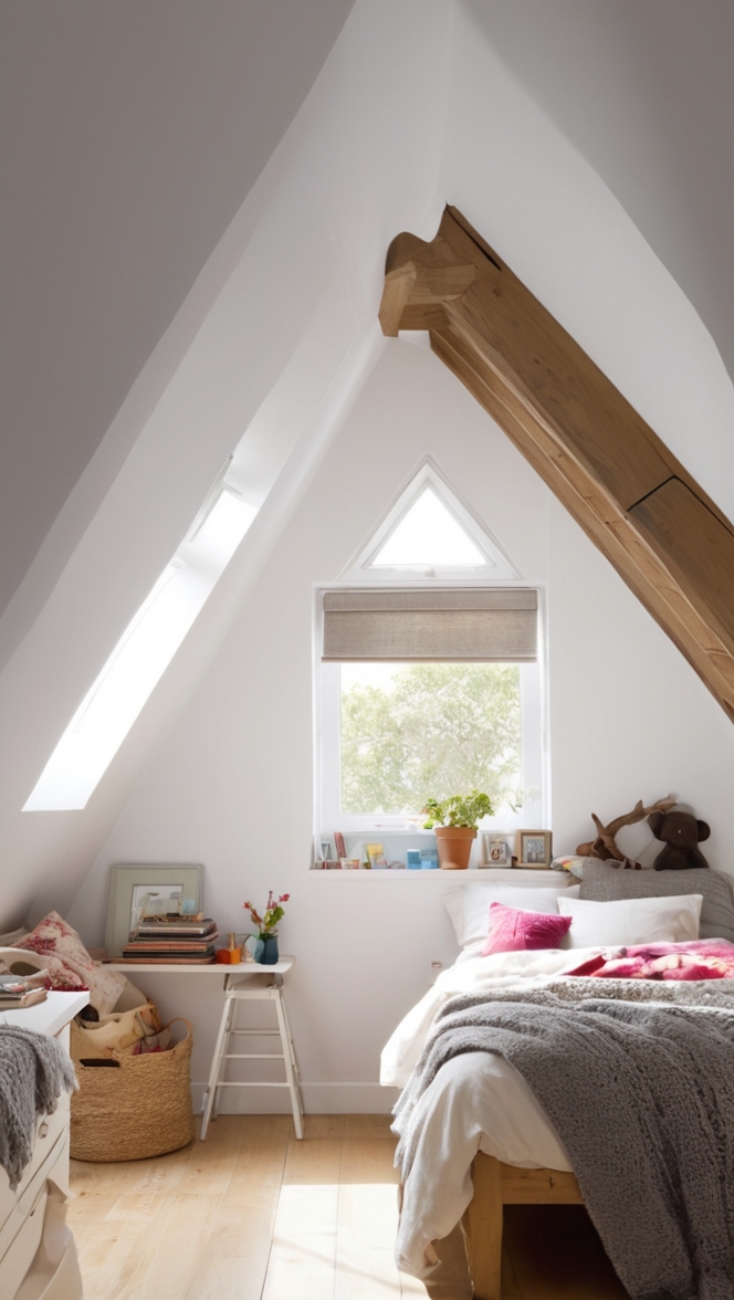 attic design ideas, attic bedroom decor, loft bedroom inspiration, attic renovation ideas, cozy attic space