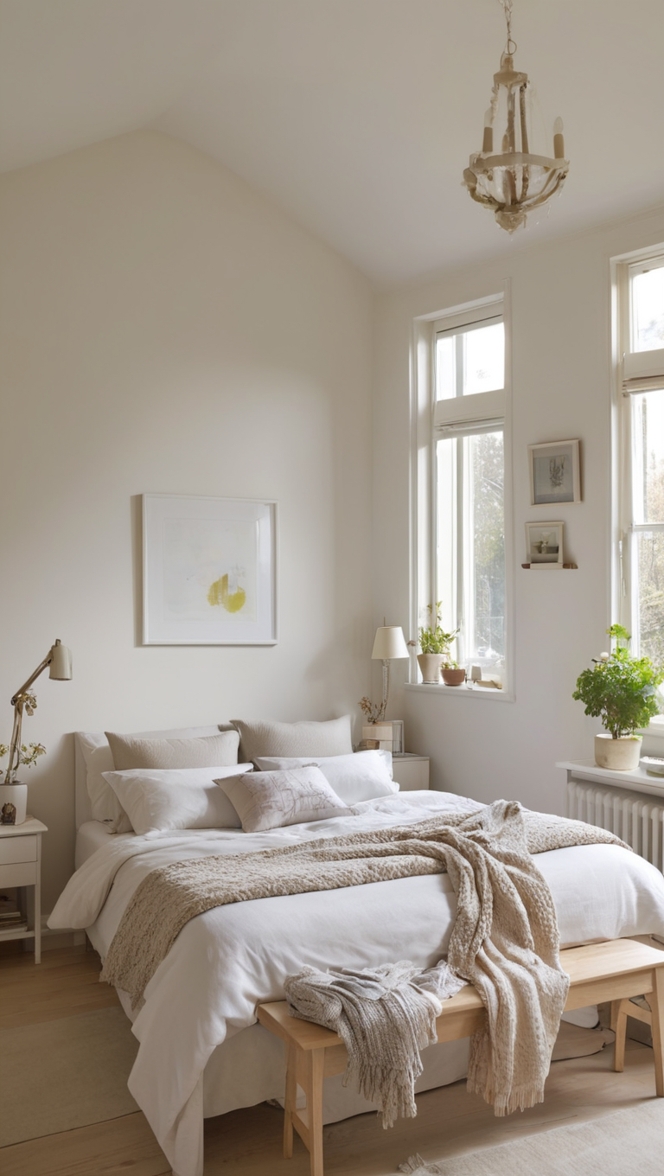 small double bedroom decor, space saving bedroom ideas, stylish small bedroom, simple bedroom design, cozy bedroom makeover