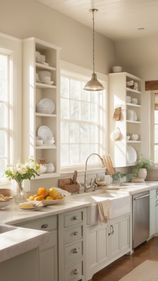 farmhouse decor, vintage kitchen, rustic home decor, country kitchen, shabby chic furnishings