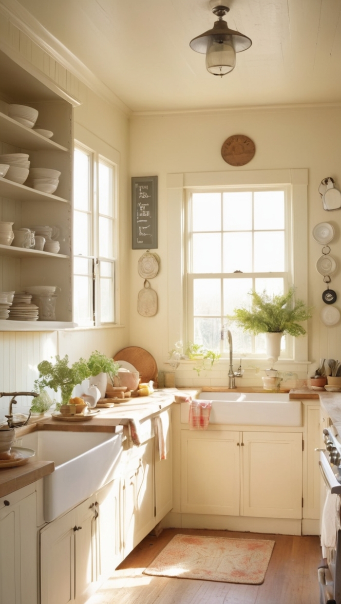 farmhouse decor, vintage kitchen, rustic home decor, country kitchen, shabby chic furnishings