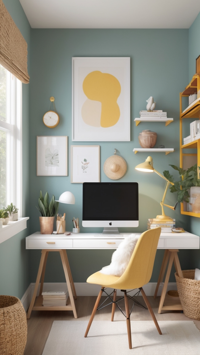 work from home setup, office setup, bedroom office, home office ideas, work space