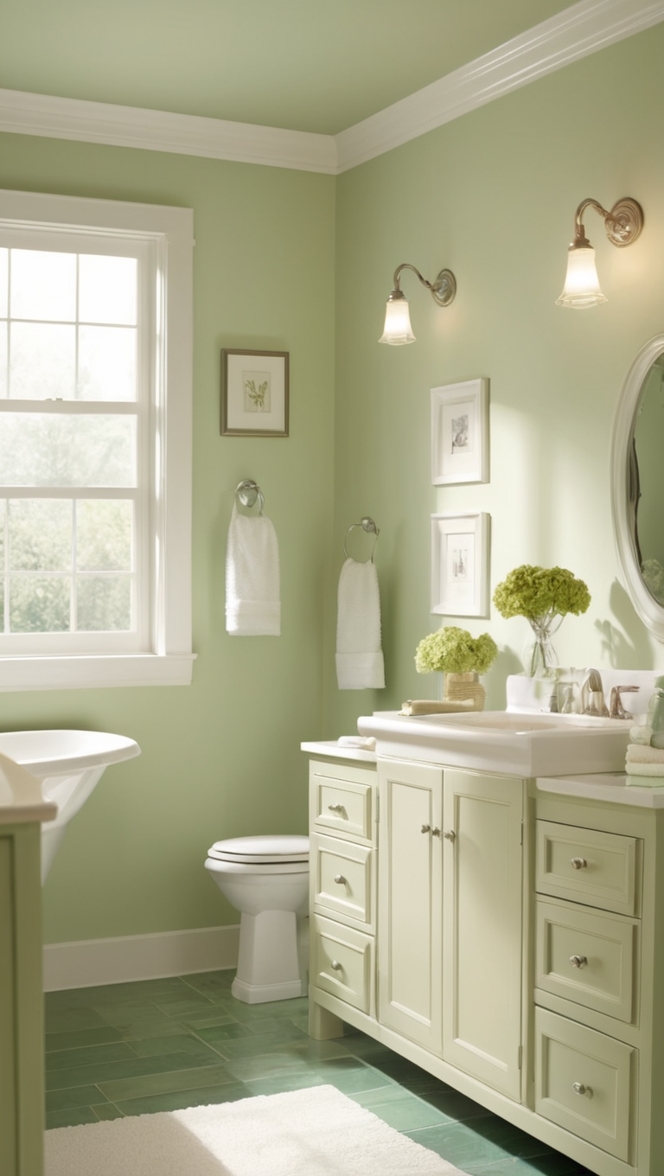 beige bathroom decor, green bathroom tiles, modern beige bathroom, luxury green bathroom, stylish beige bathroom