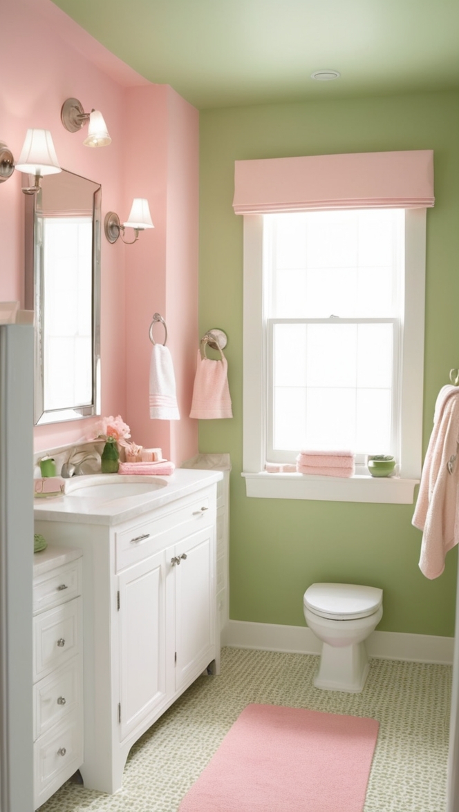 pink and green bathroom decor, pink and green bathroom ideas, pink and green bathroom accessories, pink and green bathroom tiles, pink and green bathroom design