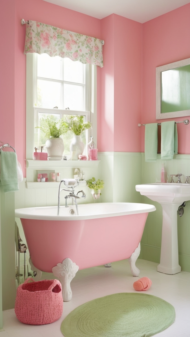 pink and green bathroom decor, pink and green bathroom ideas, pink and green bathroom accessories, pink and green bathroom tiles, pink and green bathroom design