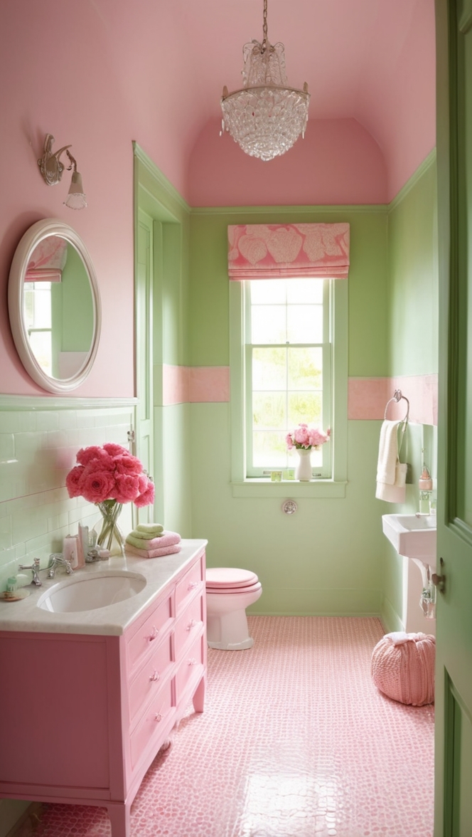 pink and green bathroom ideas, pink and green bathroom decor, pink and green bathroom accessories, pink and green bathroom rugs, pink and green bathroom tiles