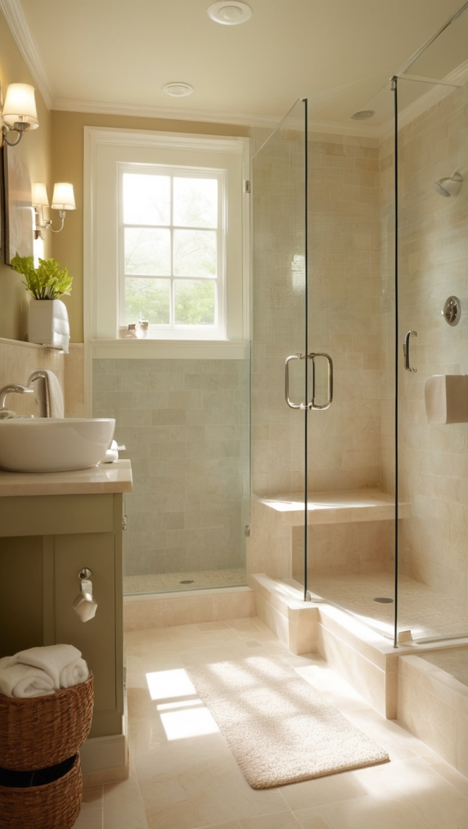 walk-in shower designs, small bathroom remodel ideas, modern bathroom design, shower renovation ideas, bathroom makeover ideas